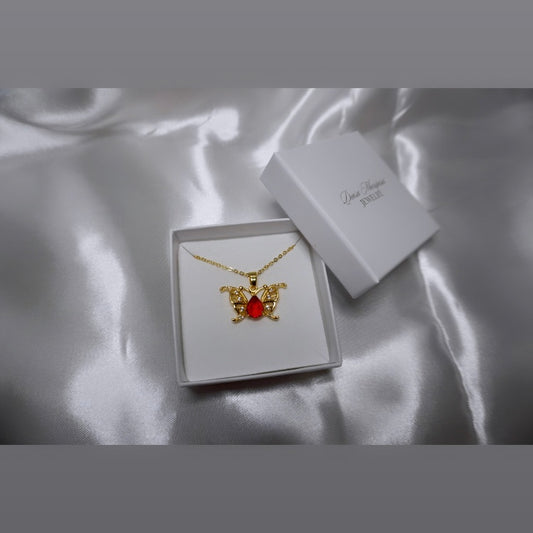 Red Butterfly Necklace